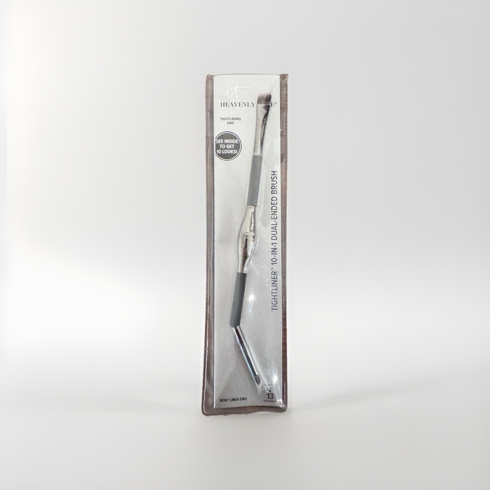 IT Cosmetics Tightliner Brush Unisex OS Silver NEW Dual Ended Eyeliner No 13